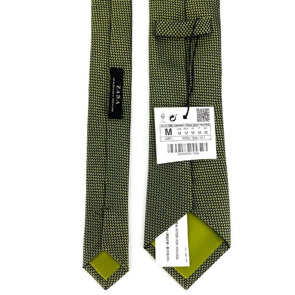 ZARA 100% Silk Tie NWT - Picture 8 of 16